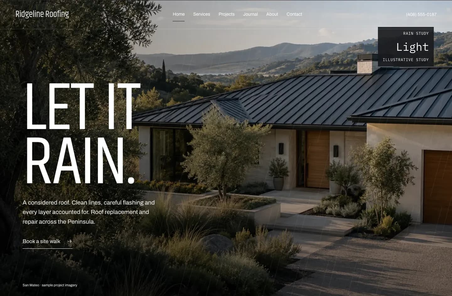 Ridgeline Roofing Elite website design
