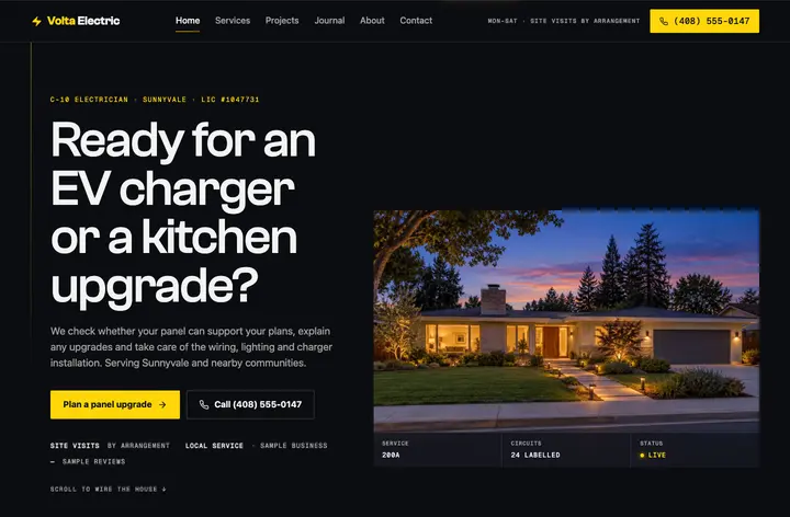 Volta Electric Premium design
