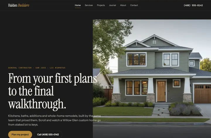 Halden Builders Premium design