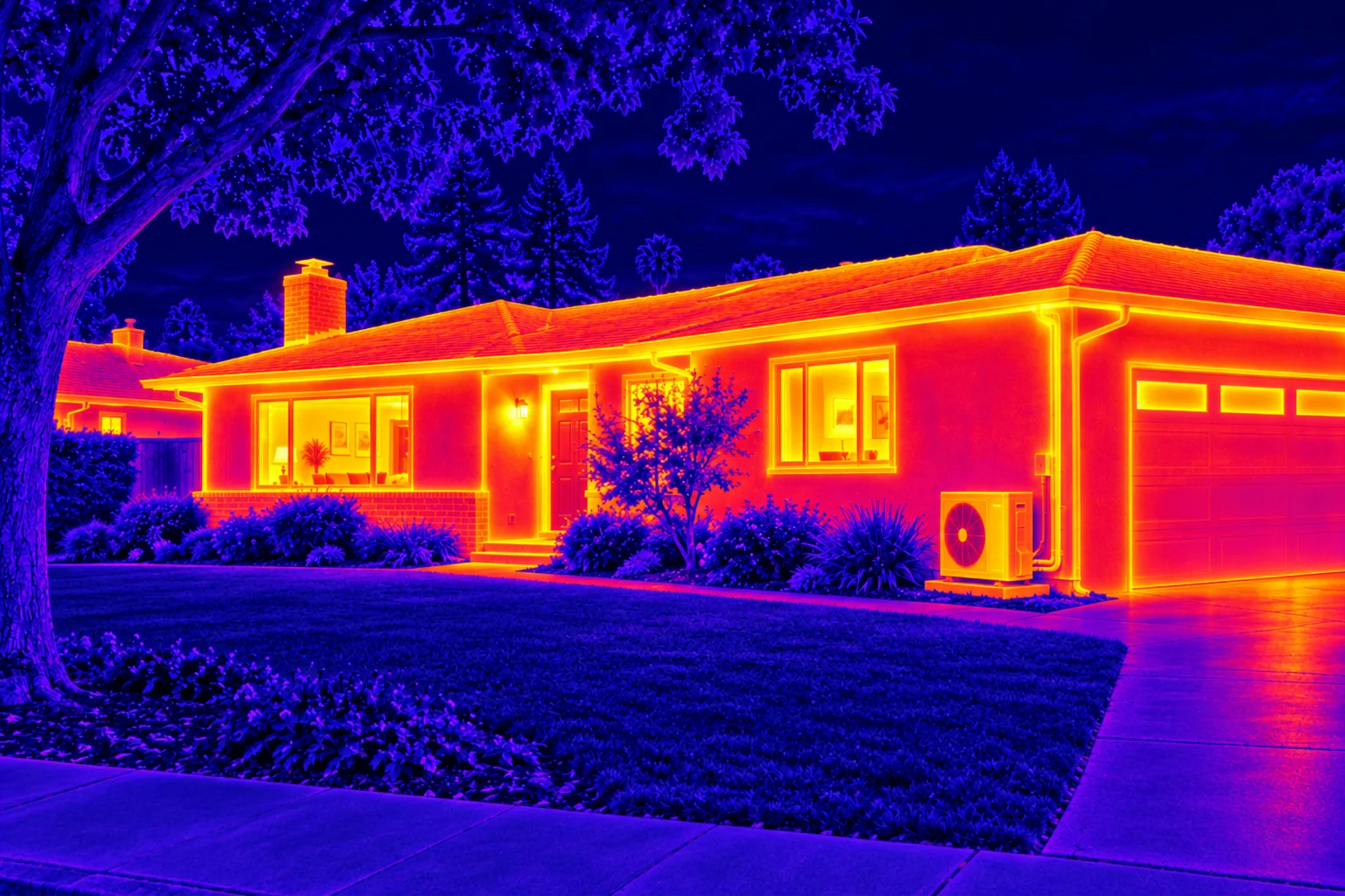 Warm thermal illustration