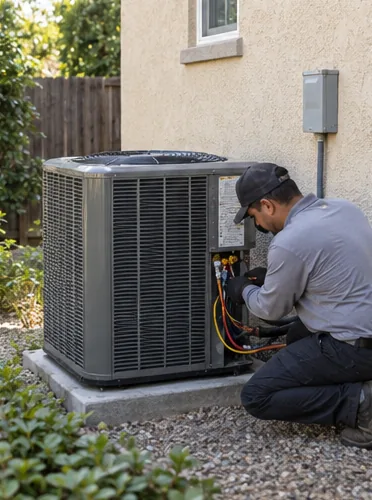 A 1998 condenser swapped for a heat pump: stage 7, commission.