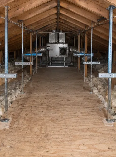 Forty-year-old attic ducts, replaced in two days: stage 4, prepare.